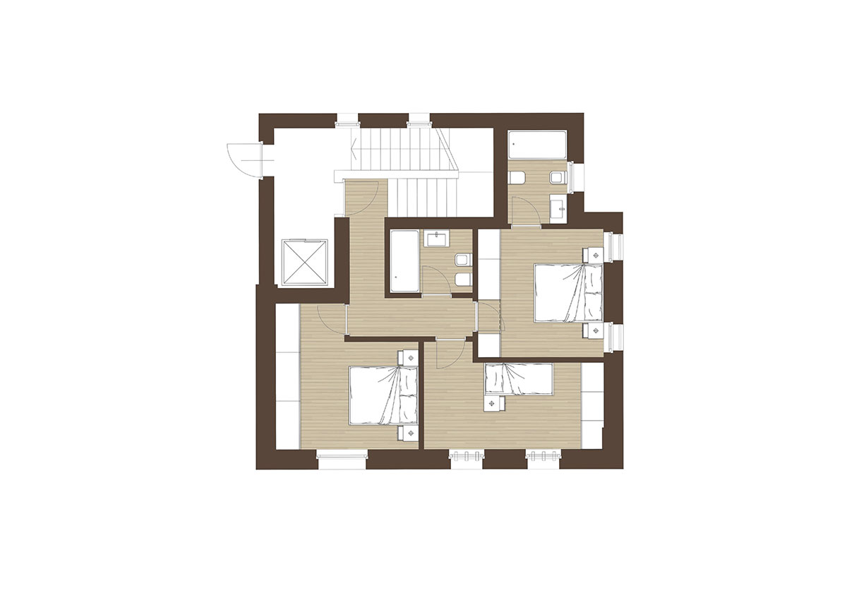 Corte Casara | Appartamento 13, zona notte